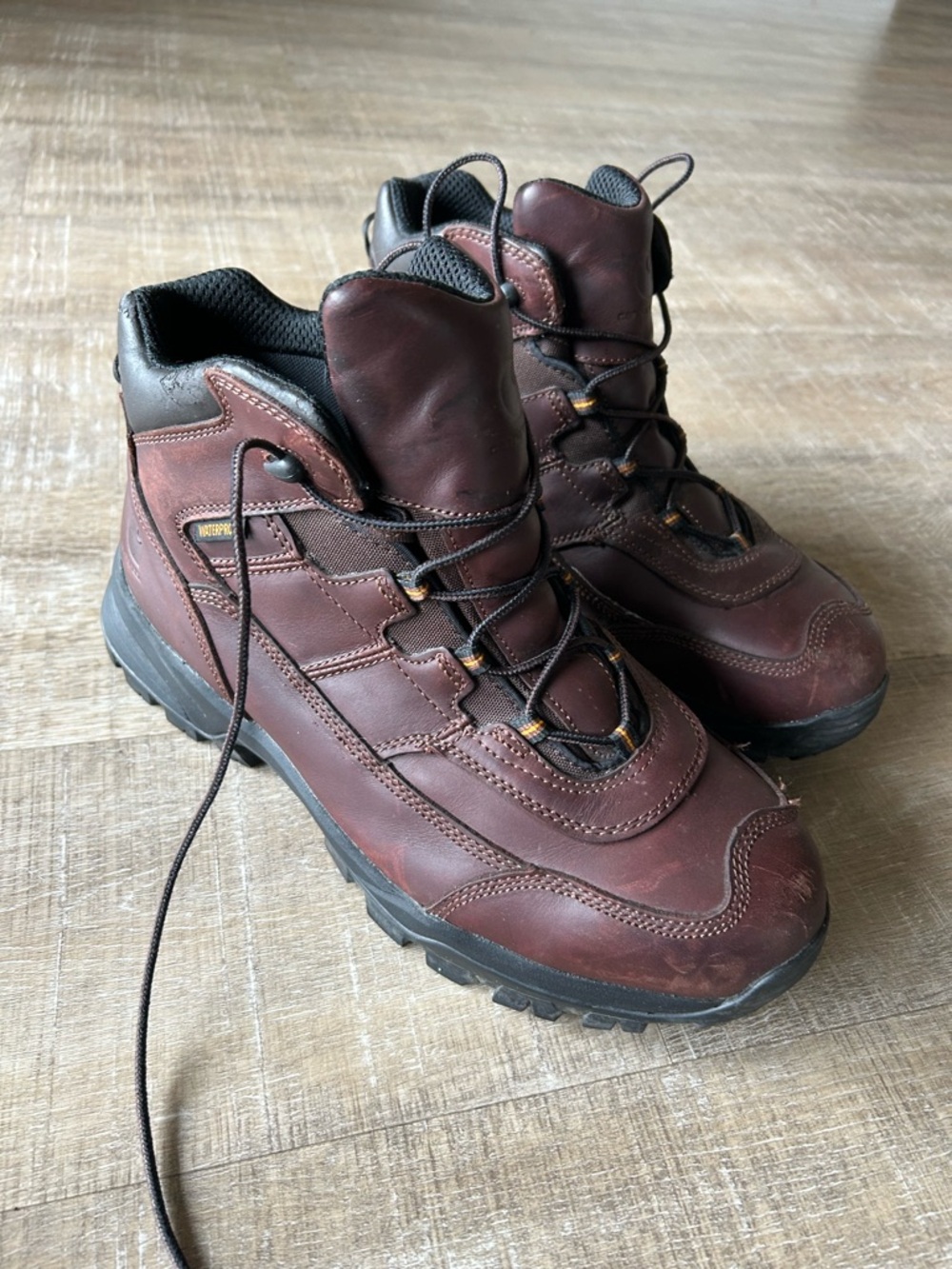 Carhartt Waterproof EH Work Boots Brown Leather Wide EE Men’s 13